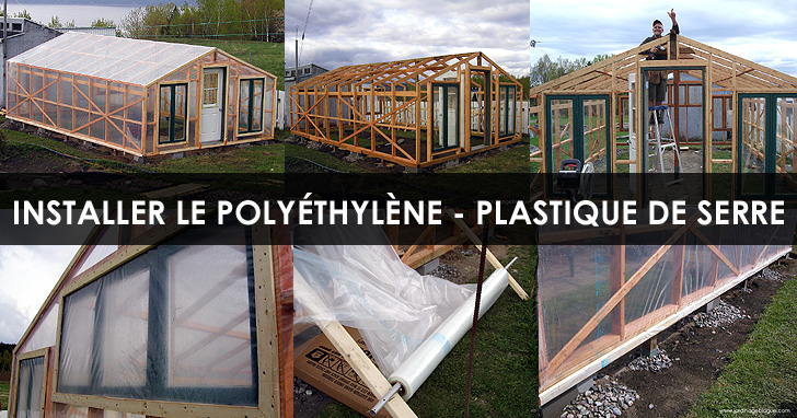 Plastique de Serre Installation du polyéthylène